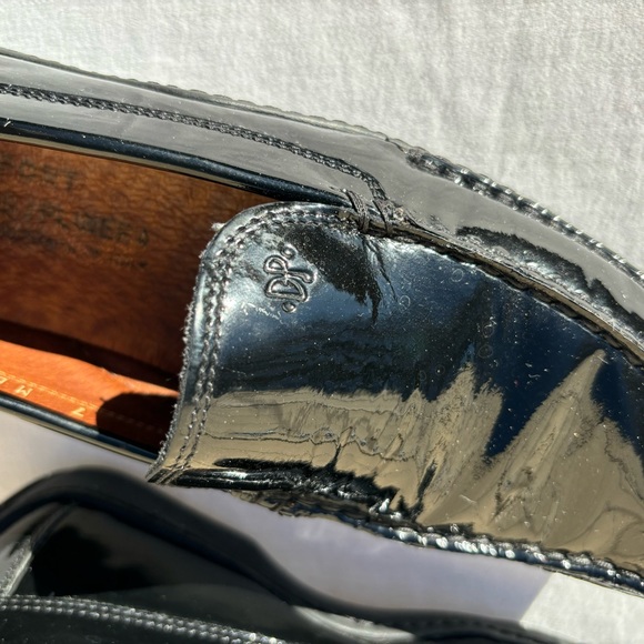 Donald J Pliner Loafers Woman Size 7 Driven I20 Black Patent Leather Flats - Picture 11 of 12